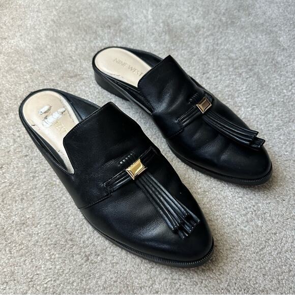 Nine West Black slip on flats size 7.5 - Picture 3 of 10